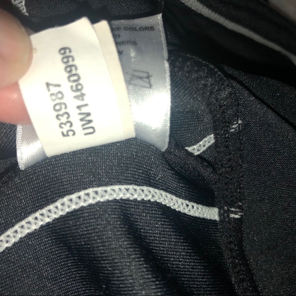 Under Armour Black Full-Zip Varsity Jacket with Red Patch #0029 - Picture 10 of 10